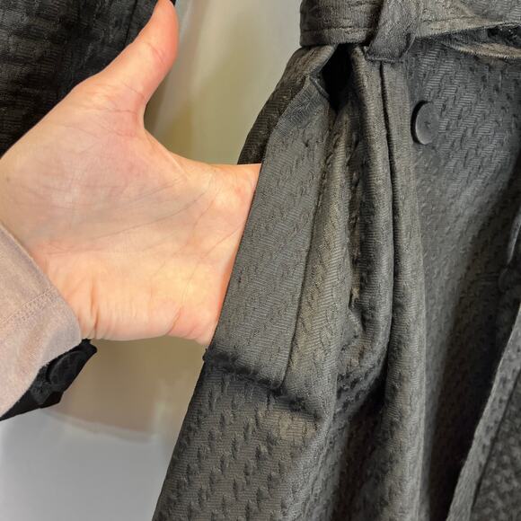 Etcetera Belted Rear Pleat Trench coat black - 0 - Picture 6 of 10